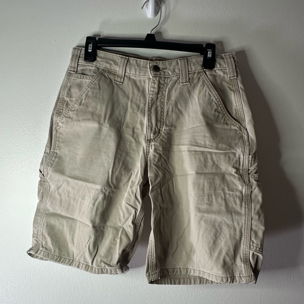 Men's Tan Carhartt Cargo Shorts Size 31